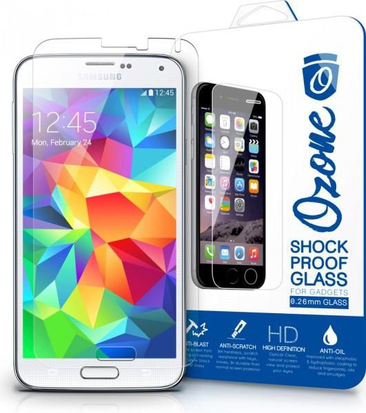Ozone S5OSP6 Shock Proof Tempered Glass Screen Protector 0.26mm For Samsung Galaxy S5 ETR