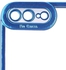 جراب حماية سيليكون شفاف بإطار ملون لموبايل أيفون (7 بلس) (أزرق)
