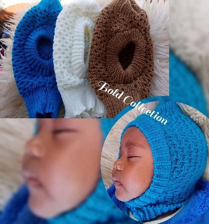 Fashion 3PCs Warm Soft Knitted Baby Caps Boshori(0-6M)