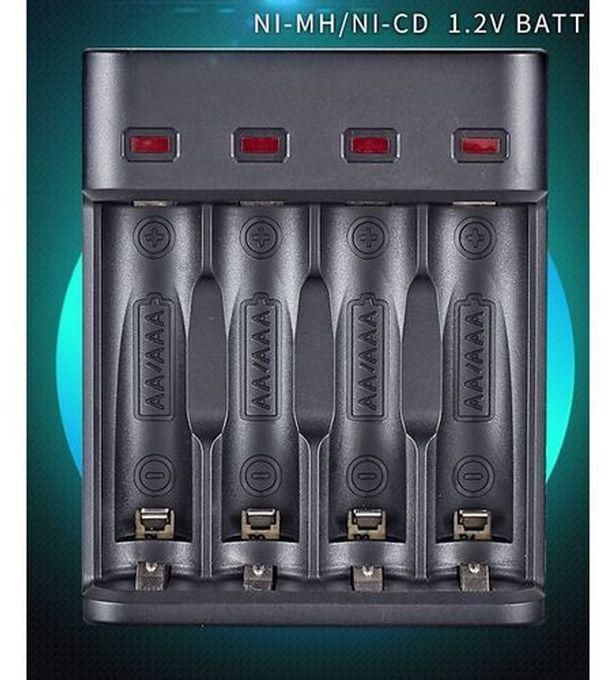 1.2V AA/AAA Rechargeable Battery 4 Slot USB Charger