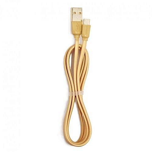 Generic Remax RC-041m Radiance Series Super Fast Charge & Data MicroUSB Cable For Samsung/Asus/HTC/Lenovo/Sony/Oppo/XiaoMi Etc.(Gold)