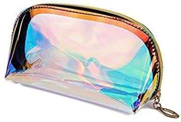 Glitter clear TPU holographic cosmetic bag FOR YOUR MAKEUP