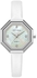Mini Focus ساعة كوارتز نسائية بحزام جلدي ميني فوكس أبيض MF0304L.06