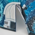 KURA Bed tent - space/blue