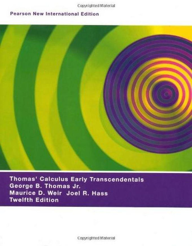 Thomas` Calculus Early Transcendentals: Pearson New International Edition