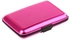 Waterproof Business ID Credit Card Wallet Holder Aluminum Metal Pocket Case Box Pink Color