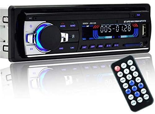 مشغل ستيريو وراديو السيارة بلوتوث للهاتف AUX-IN MP3 FM/USB/1 Din/ريموت كنترول 12 فولت صوت السيارة