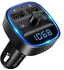 LENCENT FM Transmitter, Bluetooth FM Transmitter Wireless Radio Adapter Car Kit with Dual USB Charging Car Charger MP3 Player Support TF Card & USB Disk