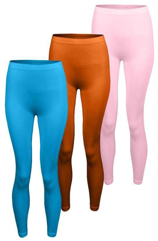 Silvy Set Of 3 Leggings For Women - Multicolor, X-Large