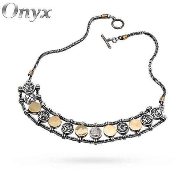 Arabic Necklace For Women , Silver 925