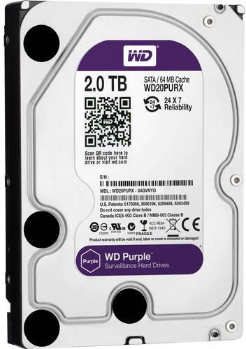 WD 2TB SATA/64MB Cache Internal Hard Disk WD Purple Surveillance Hard Disk