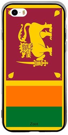Thermoplastic Polyurethane Protective Case Cover For Apple iPhone 5S Sri Lanka Flag