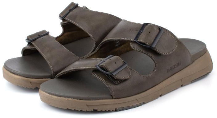 LARRIE Men's Outdoor Adjustable Strap Sandals - 6 Sizes (Dark Olive)