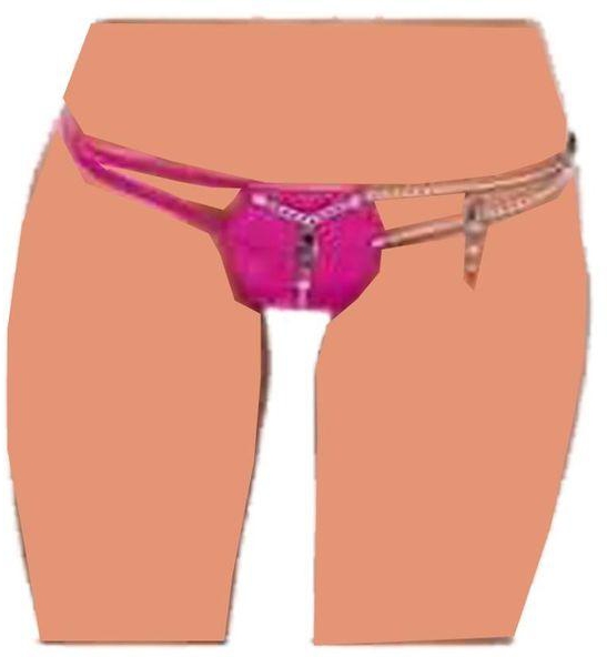 Underwear - Thong Thong - Leather - Pink