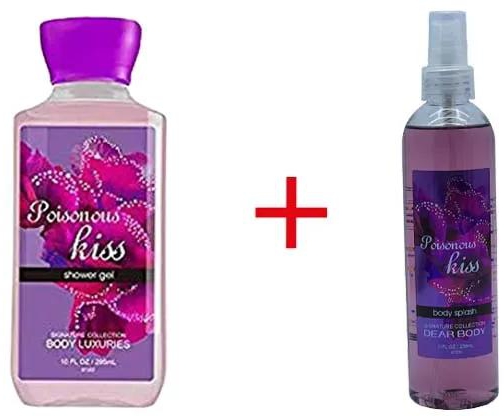 My Dear Body Poisonous Kiss Body Lotion + Splash Perfume Sweet Scent Keep Fresh Body Washes Leaves The Skin Glowing Perfumes Skin Care Body Long Lasting Splash Perfume