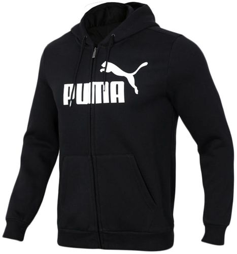Puma Men's Jacket Color Block Letters Pattern Long Sleeves Hooded Coat