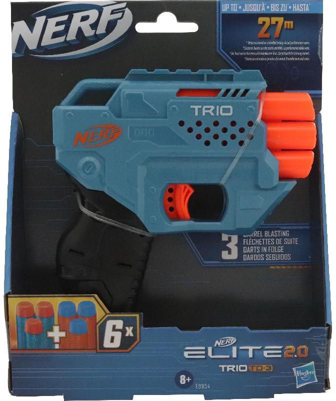 NERF Elite 2.0 Trio SD-3 Dart Blaster Play Weapons