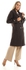 Mr Joe Double Breasted Buttoned Coat - Heather Brown