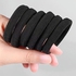6 Black Medium Elastic Hair Ties