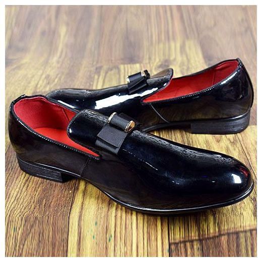 Verati Mens Glossy Shinny Leather Coperate Shoe - Black price from ...