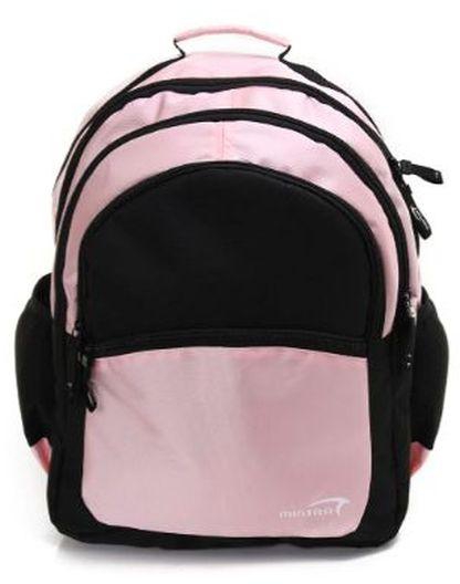 Mintra Practical Backpack (laptop Compartment) Black \ Rose