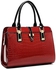 Shoulder Bag for Women - Leather, Red