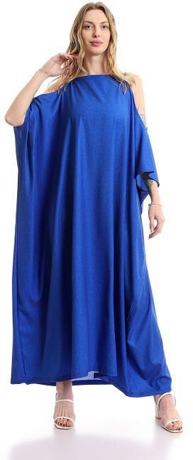 eezeey Spaghetti Sleeves Loose Cover Up - Royal Blue