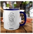 ceramic coffee mug HARTDDLS cute hot coffee 11oz أزرق 11أوقية