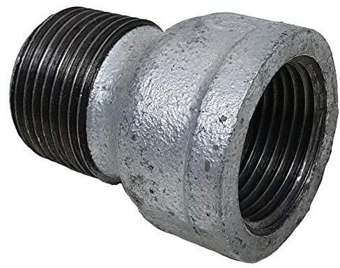 Plumbing, Iron Reducer thread inside and outside, size 1 inch to 3/4 inch