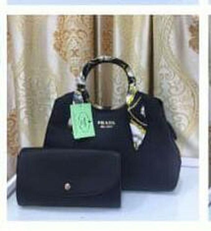 Aimily Leather Handbag - Black