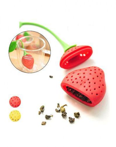 As Seen on TV Trudeau Silicone Tea Infuser & Cup Lid Set - Red
