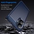 For Realme C55 Brushed Texture Carbon Fiber TPU Phone Case - Anti-Slip & Shock Absorber - Blue