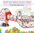 Universal 3in1 Toddler Tunnel Pop Up Play Tent Playhouse Baby Kids Play Folding Toy Gift