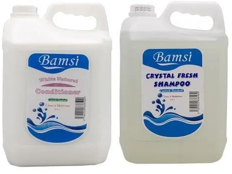 Bamsi Shampoo Clear - 5L & Conditioner White - 5L.