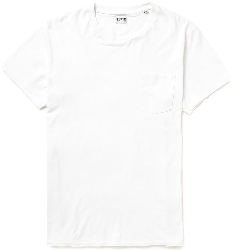 Edwin Marvin T-Shirt with Pocket White