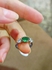 Fashionista Green Stone Ring - Size 17