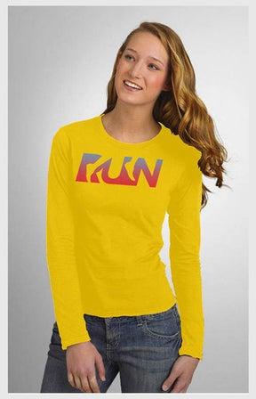 Printed RUN T-Shirt Yellow