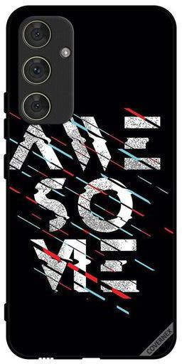 Protective Case Cover For Samsung Galaxy A34 Calligraphy Word Awesome