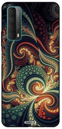 Mandala Vintage Pattern Printed Protective Case Cover For Huawei P Smart 2021 Multicolour