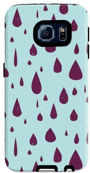 Stylizedd Samsung Galaxy S6 Premium Dual Layer Tough Case Cover Gloss Finish - Hard Rain