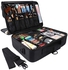 Generic-CK752 Large Capacity Makeup Brush Bag Case Cosmetic Pouch Storage Handle Organizer Travel,black