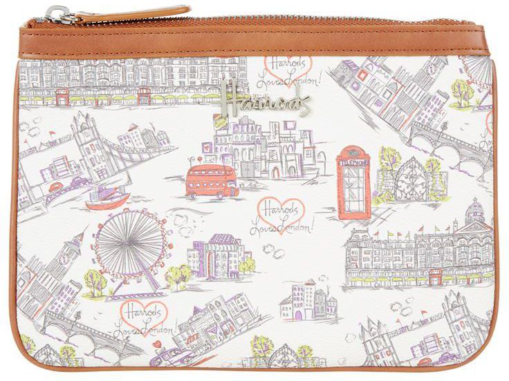 London Outline Slim Cosmetic Bag