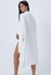 Belle Solid Open Neckline Kimono With 3/4 Sleeves - White
