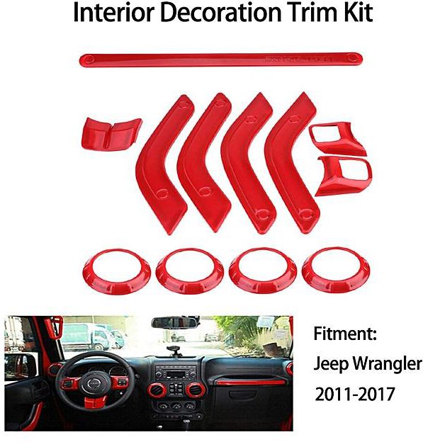 Car Interior Trim Kit 12pcs Car Interior Decoration Cover