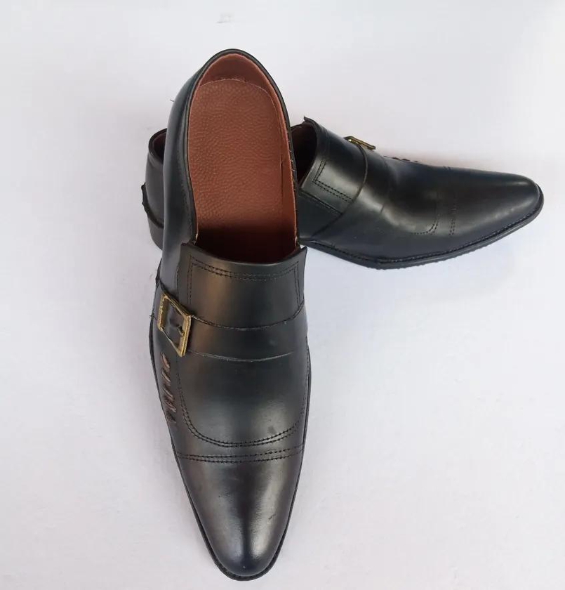Official Designer Pure Genuine black leather shoes for men for official and casual wear