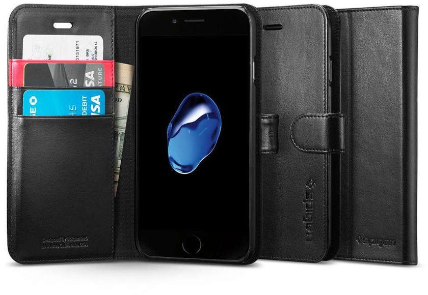 Spigen iPhone 7 Wallet S Cover / Case - Black