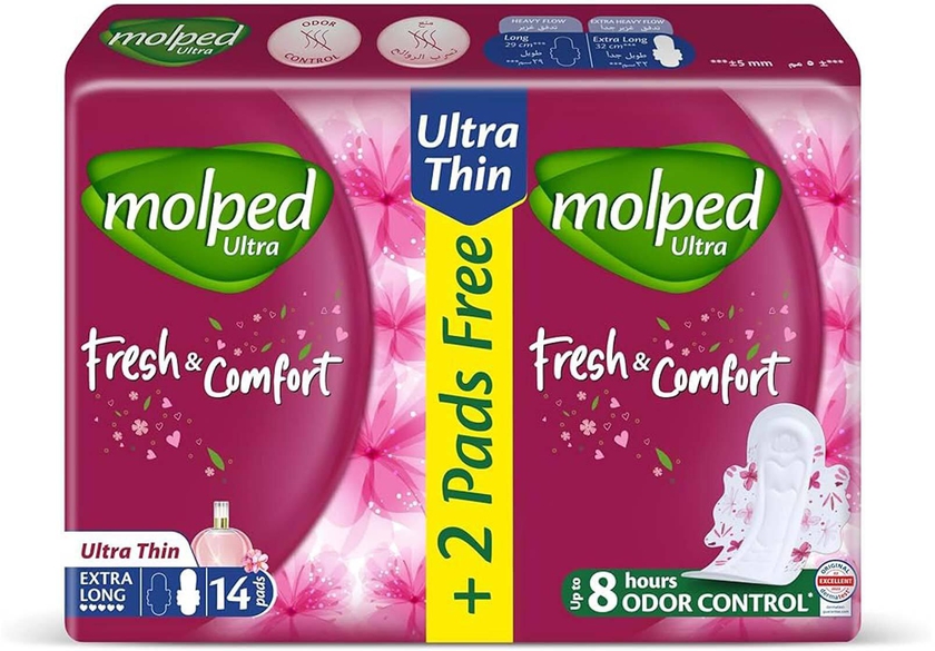 Molped Ultra Fresh &amp; Comfort Pads - Long - 40 Pads
