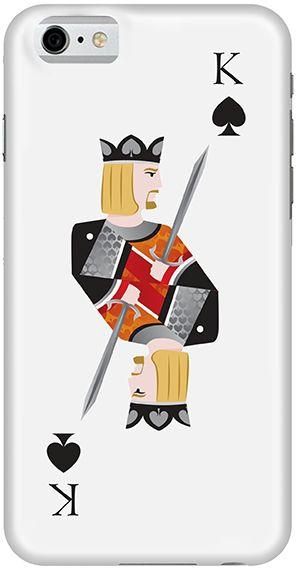 Stylizedd  Apple iPhone 6 Premium Slim Snap case cover Gloss Finish - King of Spades  I6-S-93