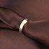 خاتم من سنانستل ستيل  للجنسين مزين بخطوط مائلة في الوسط ‫(مقاس 10 ) NO.R2