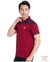 HE &amp; ME Spectrum Short Sleeves Polo T-Shirt - Size: S (Maroon)